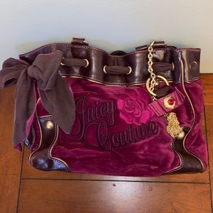 Juicy Couture velour tote bag